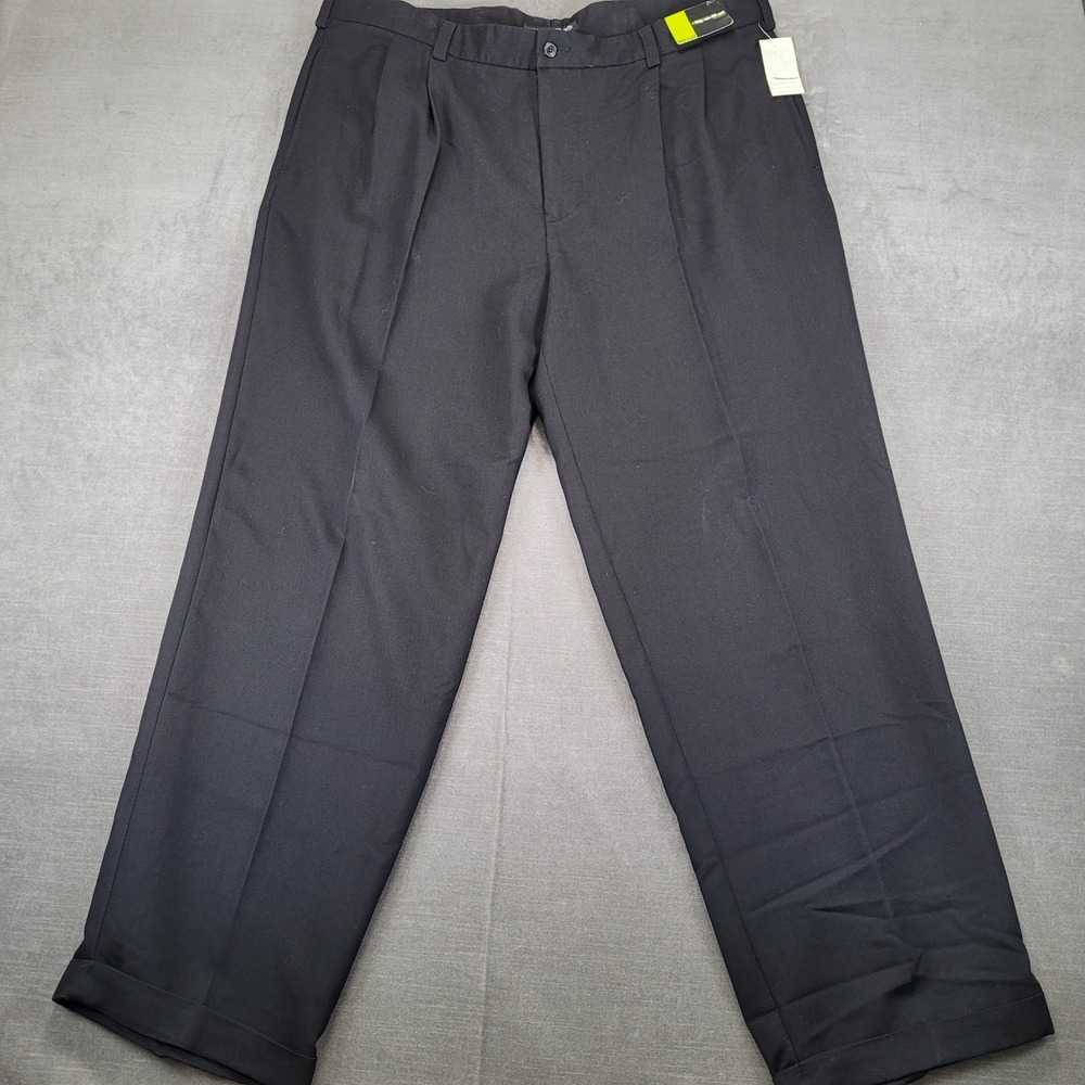 Bolle Golf Mens‎ Black Pleated Golf Pants 42x32 New